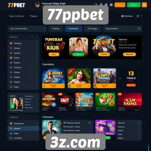 Interface do usuário no 77ppbet é intuitiva